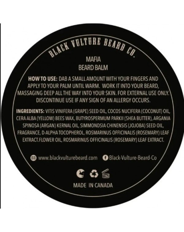 Black Vulture Beard Co. - Premium Mafia Beard Balm