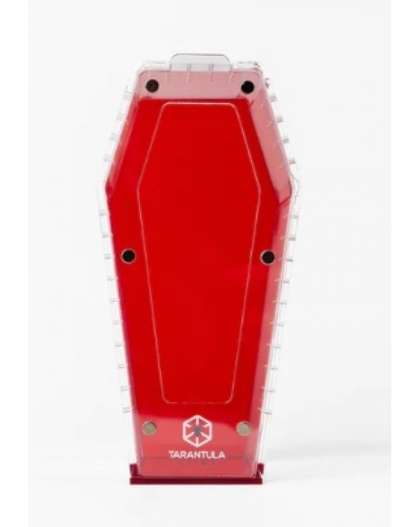 Tarantula Cribs -  Medium Coffin - Red 10"x5"x5"
