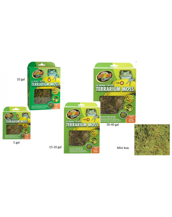 Zoomed - Terrarium Moss - 30-40 gal