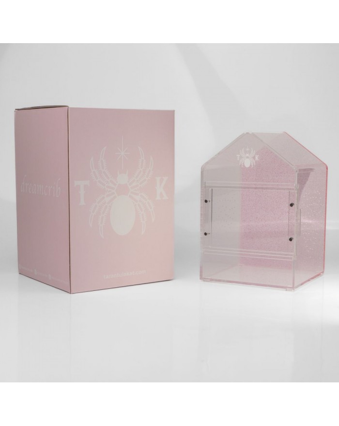 Pink Kat 6x4x4WS-700x879 Tarantula Cribs - Canopy Enclosure 6''x6''x9'' PINK Kat Dreams - Image 1