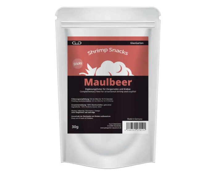 GlasGarten Shrimp Snacks Mulberry 30g – Image 1