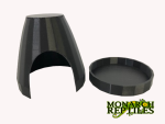 3D- Dart Frog Hides    -Black