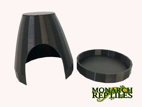 3D- Dart Frog Hides    -Black 3D- Dart Frog Hides    -Black