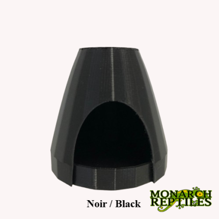 3D- Dart Frog Hides    -Black
