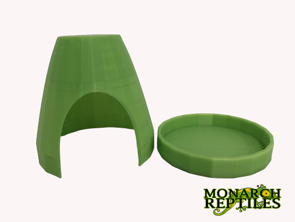 3D- Dart Frog Hides  - Bright Green 3D- Dart Frog Hides  - Bright Green