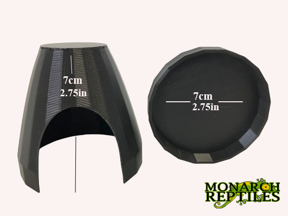 3D- Dart Frog Hides    -Black 3D- Dart Frog Hides    -Black