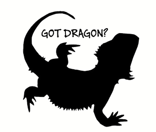 Bearded Dragon vinyl sticker Got Dragon