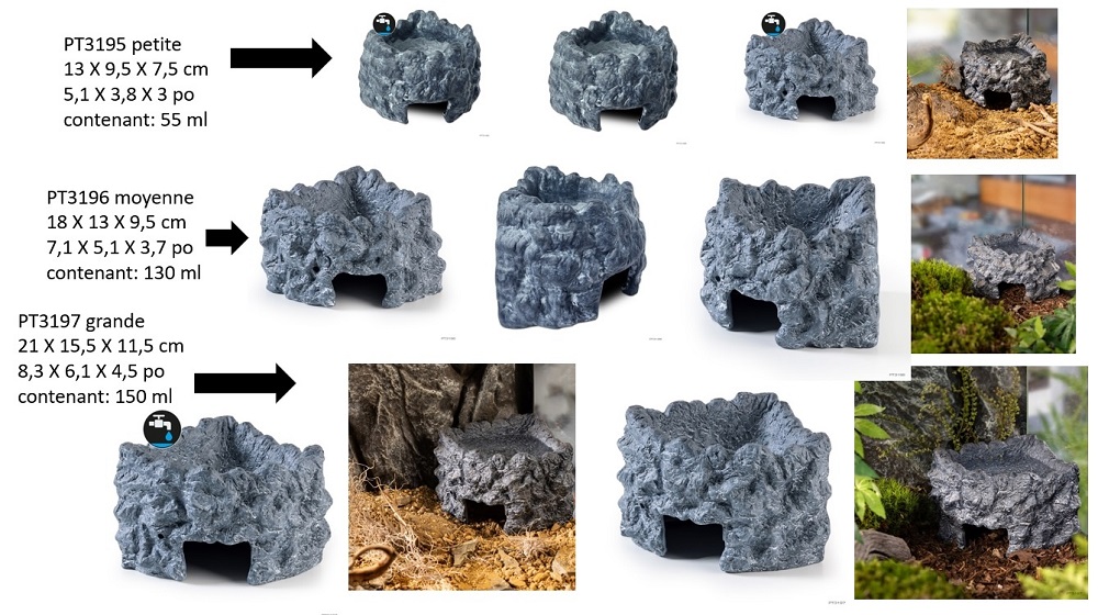 Exo Terra - Corner Ceramic Cave  -Sm Exo Terra - Corner Ceramic Cave  -Sm