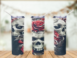 Skull Roses Tumbler - 20oz