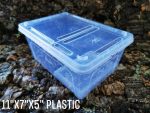 ReptiZoo - Hinged Lid Stackable Box -11x7x5 - Plastic