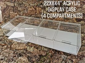 ReptiZoo  - Compart Acrylic Show Case - ACR42C -4 grids - 22 x 8 x 4