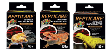 Zoomed - Repticare Infrared Heat Projector - 60watt