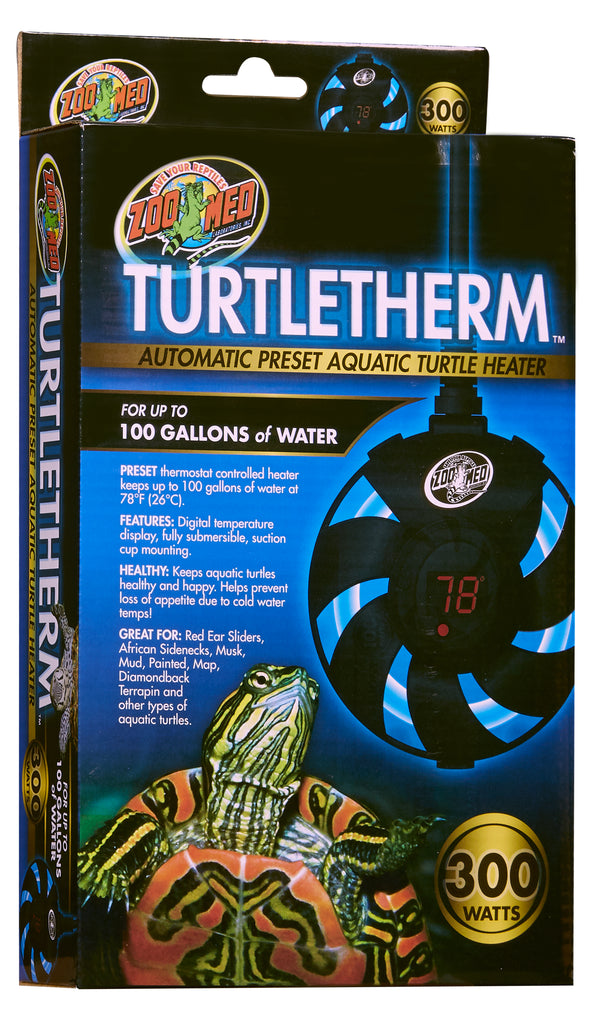 Zoomed TurtleTherm Aquatic Turtle Heater - 100 Gallons  -300w Zoomed TurtleTherm Aquatic Turtle Heater - 100 Gallons  -300w