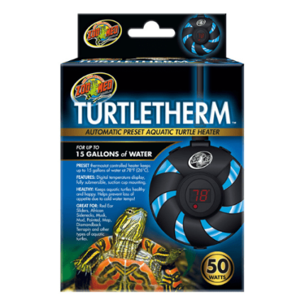 Zoomed TurtleTherm Aquatic Turtle Heater - 15 Gallons  -50w