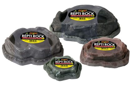 Zoomed Repti Rock  Combo Water and Food Dishes