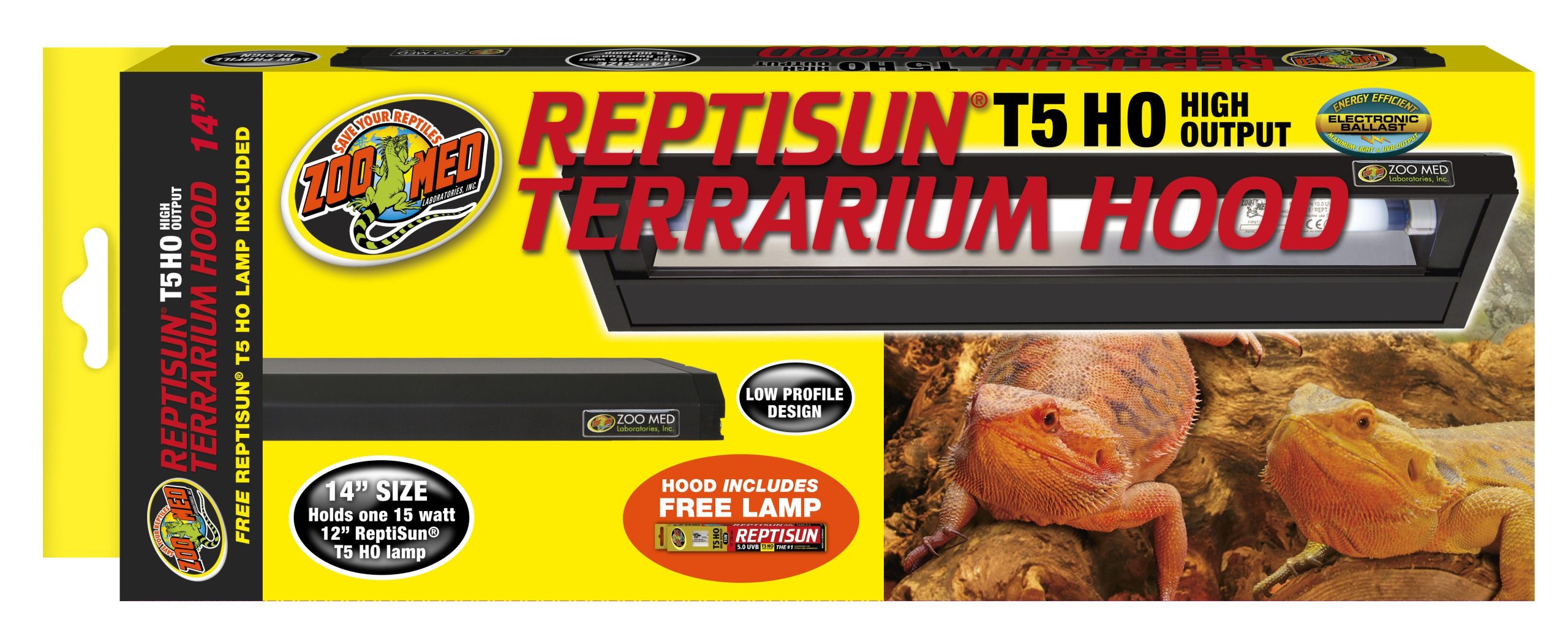 Reptisun T5 HO Terrarium Hood (with neon) Reptisun T5 HO Terrarium Hood (with neon)