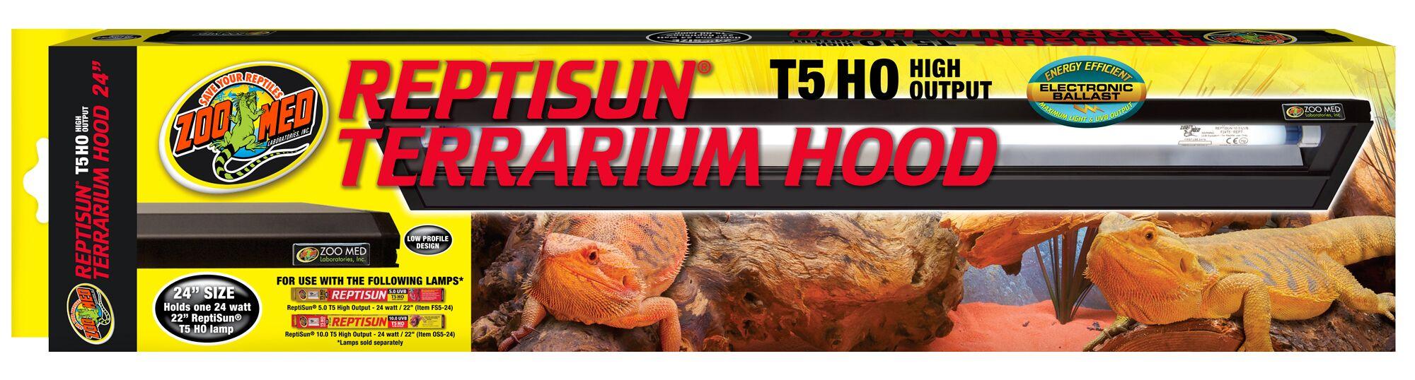 Reptisun T5 HO Terrarium Hood (with neon) Reptisun T5 HO Terrarium Hood (with neon)