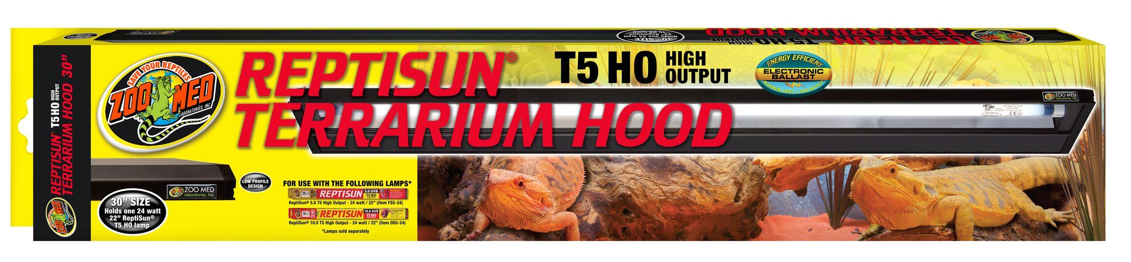 Reptisun T5 HO Terrarium Hood (with neon) Reptisun T5 HO Terrarium Hood (with neon)