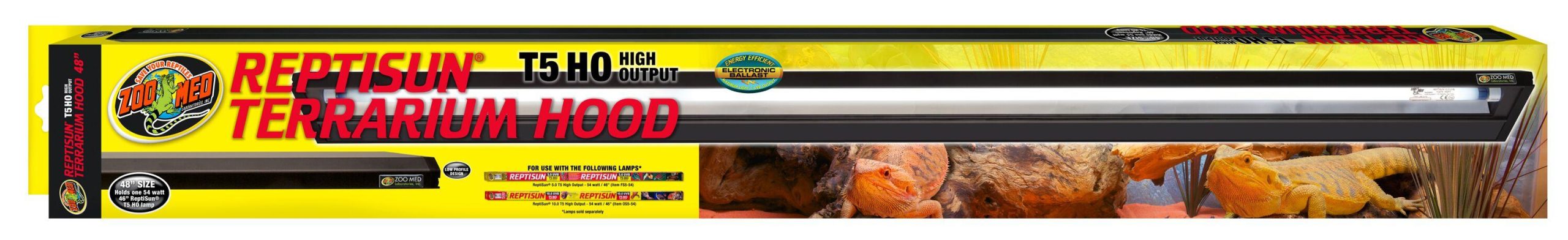 Reptisun T5 HO Terrarium Hood (with neon) Reptisun T5 HO Terrarium Hood (with neon)